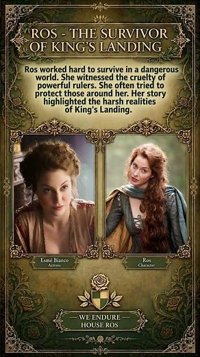ROS: The Survivor of King's Landing | Esmé Bianco | Game of Thrones Sad Story #GOT #Ros #EsméBianco