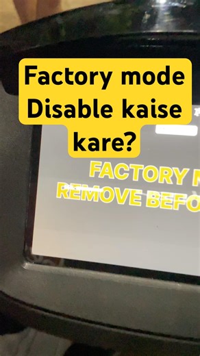 How to disable Ather's factory mode #shortsfeed #ather
