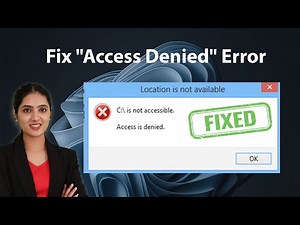 Fix 'Access Denied' Error on Windows | Easy Solutions! #accessdenied #windowserror #fixwindows