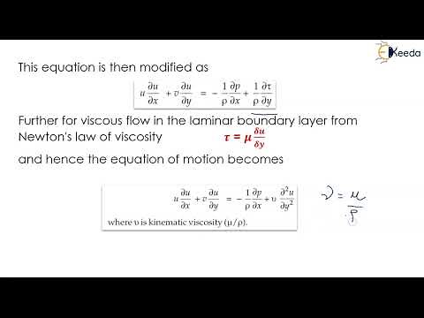 Equation for Boundary Layer - Boundary Layer Flow - Fluid Mechanics 1