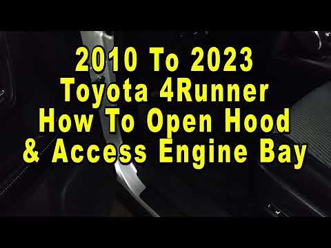 Toyota 4Runner How To Open Hood & Access Engine Bay 2010 To 2023 5th Generation
