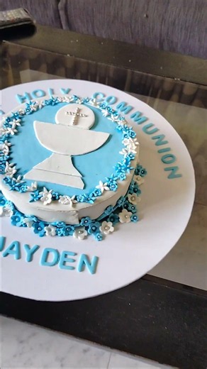 ✝️🤍 Beautiful First Holy Communion Cake 🤍🎂