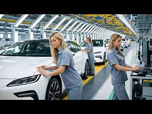 Robots Building Cars! Inside Modern Car Manufacturing Factory
