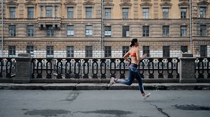 Woman, Run, Jog. Free Stock Video