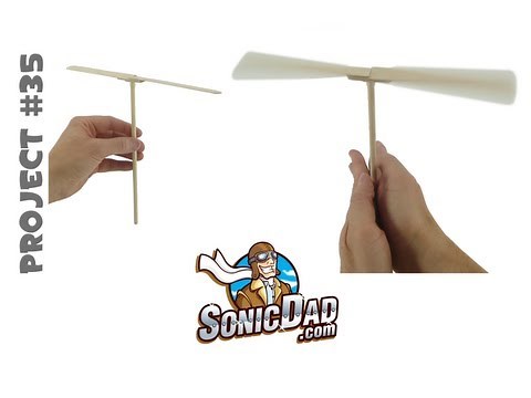 How to Make a Helicopter from Popsicle Sticks - SonicDad Project #35