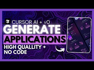 Cursor + v0: Develop HIGH Quality Full-stack App Without Writing ANY Code!