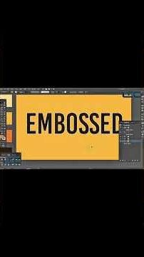 Embossed Effect in Adobe Illustrator | Adobe illustrator Text Effect Tutorial #logo #storts #design