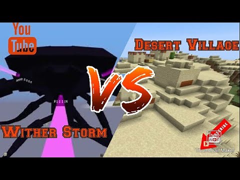 Minecraft Java Edition 1.11.2 | Wither Storm vs Desert Village | Engender Mod
