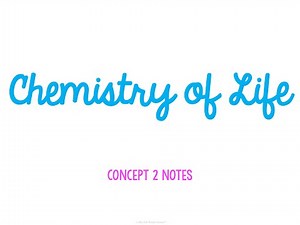 Unit 1 Biology Basics Concept 2 Notes *UPDATED*