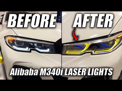 Installing Alibaba LASER LIGHTS On a BMW M340i