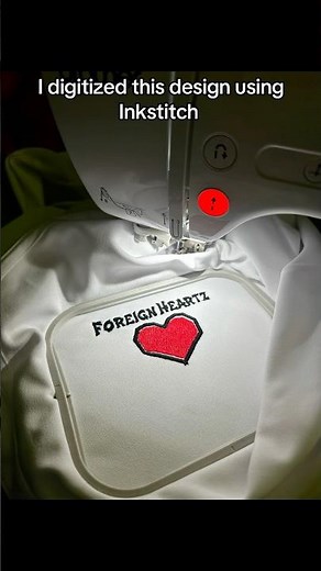 ❤️✨🪡 I digitized this design using Inkstitch!