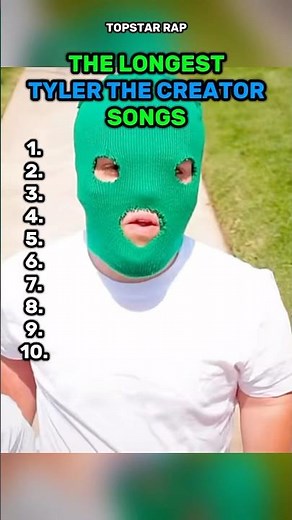 Tyler The Creator’s LONGEST Songs… #tylerthecreator #rap #longsongs