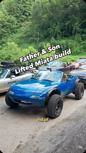 Hyper Speed Media on Instagram: "Father and son build - Offroad Lifted Miata with complete PACO lift kit that’s capable of jumping the Miata. Full Video on YouTube. 🚙💨 Unleash your inner adventurer with the ultimate Offroad Miata! 🌲🌄 Equipped with the legendary Paco Suspension Kit, this lifted Miata isn’t just a pretty face; it’s ready to conquer rugged terrains and leave the pavement in the dust! With its perfect blend of agility and off-road capability, you’ll be tearing through trails whi