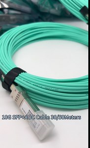 10G SFP+ AOC Cables 10G SFP+ to SFP+ Active Optical Cable AOC Cable,5m(16.4ft)