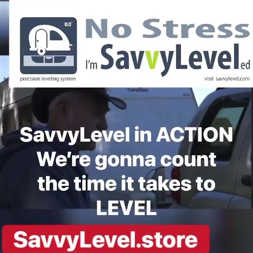 7.2K views · 19 reactions | SavvyLevel in ACTION! We’re counting the time it takes to level a caravan in REAL time using SAVVY! Compare the Savvy way with your current leveling method! https://SAVVYLEVEL.store #tripofalifetime #everythingcaravanandcamping #everythingcaravancamping #caravansafety #caravanlife #caravanrenovation #caravanlifestyle #caravanhacks #caravans | SavvyLevel | Facebook