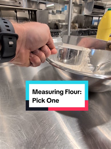Micro skill that saves headaches. Cups aren’t precise. Consistency is. Weight is better when it matters. #MicroSkills #ClassroomToTable #CulinaryBasics #CookingClass