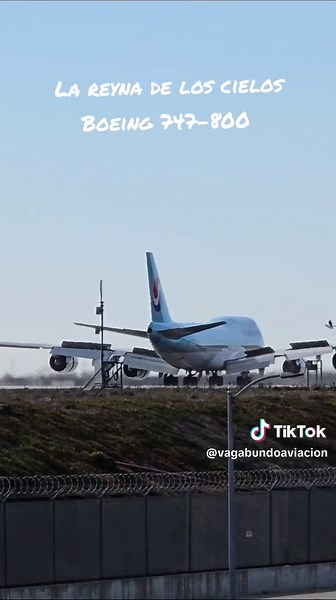 Boeing 747-800 Korean air Landing at LAX Airport Amazing Landing