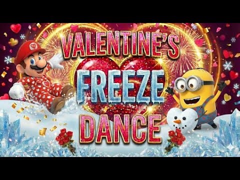 Valentine's Day Freeze Dance Challenge | Valentine's Brain Break | PhonicsMan Fitness