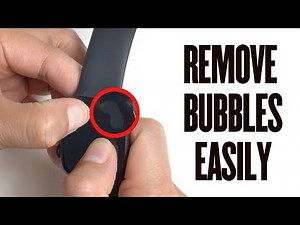 How to remove bubbles from the installation of Apple Watch S6/SE/5/4/3 screen protector easily
