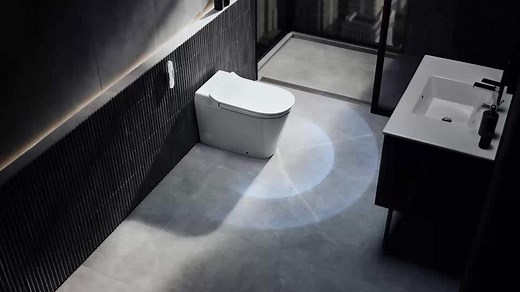 Upgrade your bathroom with the Leap™ smart toilet, made with American Craftsmanship, bringing you hands-free flushing, dual-flush water savings, and integrated bidet comfort, providing form and function in one seamless design. | KOHLER