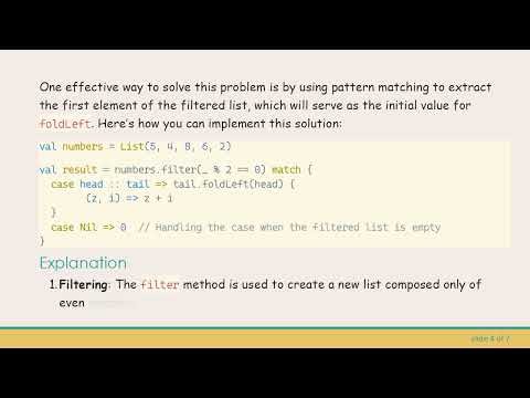 How to Use foldLeft with Filtered Lists in Scala