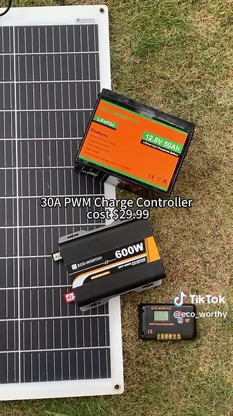 What kind of off-grid solar system can you get for under $450 at ECO-WORTHY?##fpy #SolarPower #solar #viralvideo #lifepo4