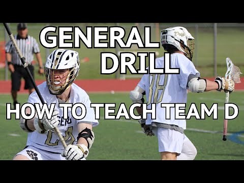 General Drill: Teaching Team Defense - Lacrosse Defense Drill