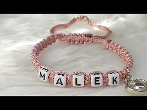 DIY shamballa bracelets . How to make name bracelets (english version) friendship bracelet