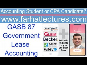 GASB 87: Simplified. Governmental Lease. CPA exam