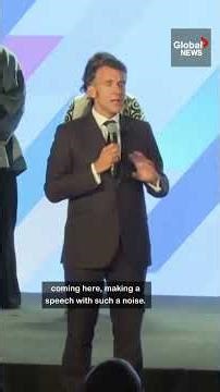"Total lack of respect": French President Macron asks audience to quiet down at Africa-France summit