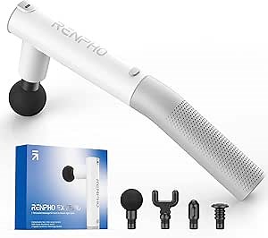 RENPHO Extend Massage Gun, FSA HSA Eligible Electric Handheld Massage Gun Deep Tissue, Portable Mini Massage Guns Type-C Charging, Percussion Massager for Neck and Back,