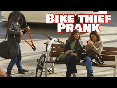 Caught in the Act: Watch People's Reactions When a Thief Steals a Bike Right Next to Them!