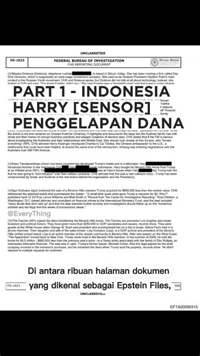 Epstein File - Part 1: Insights from Indonesia