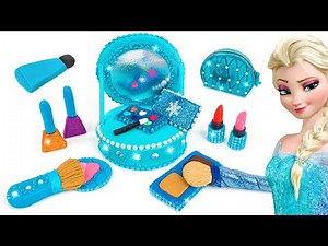 DIY Frozen Elsa Inspired Clay Cosmetic Set ❄️💄