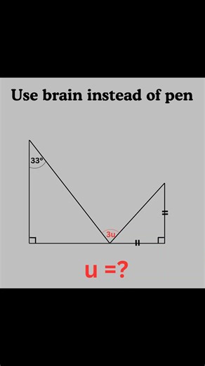 Basic mathematics Triangle problem algebra tricky problem #mathteacher #mathlover #mathfun #algebra