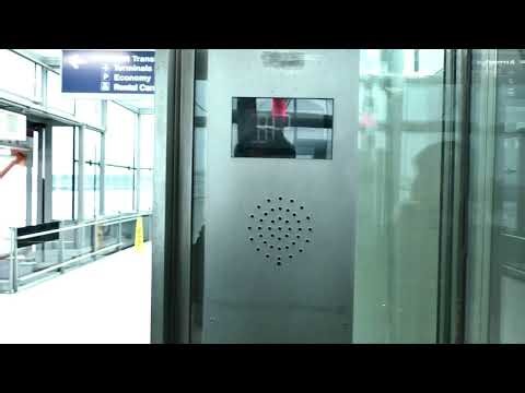 KONE Glass Hydraulic Bridge Elevators at O'Hare Intl. Airport Terminal 2 in Chicago, IL. (2/22/2026)