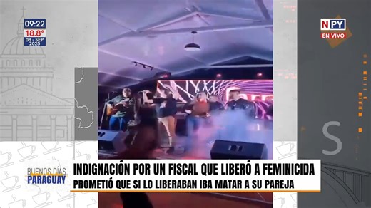 📌 Indignación por fiscal que cantó "Polca Colorado" con intendente ♦️ Daniel Benítez, el que liberó al feminicida de Antonia Salinas, Derlis Dávalos, cantó en un acto con la Silvia Trubger, jefa comunal de Santa Rosa del Aguaray. #NPY #NosConecta | NPY