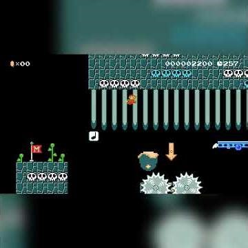 ☆★hidden sinister underpass★☆ by colorful m #shorts 🍄Super Mario Maker 2 ✹Switch✹ No Commentary #drf