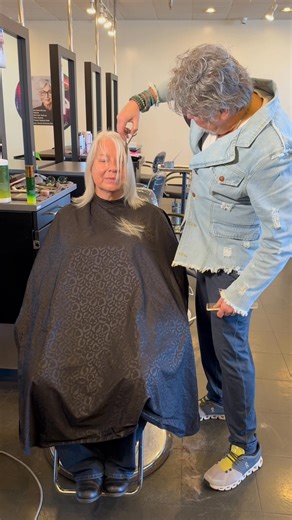 There he goes again — and there goes the hair! A little sneak peek of the next Monday Morning Makeover on Good Day Wisconsin. Laurie’s been growing her hair out for a year, but it looks like Josif has other plans. Tune in Monday morning to see her brand new look on WLUK-TV FOX 11 Final reveal: https://fox11online.com/good-day-wi/monday-morning-makeover-helps-remote-it-worker-shake-off-winter-doldrums | Rachel Manek
