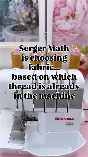 SERGER Math is choosing fabric to match your thread!