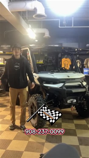 Flemington Powersports on Instagram: "🚨👀 Built for whatever the forecast throws your way, the 2026 Can-Am Defender Limited HD11 is ready to go. 🤩 Chris breaks down everything you need to know in this must-see walkaround video, showing why this machine is the ultimate all-weather workhorse. 🏆 Powered by a 3-cylinder engine pushing 95 HP, it features redesigned bumpers, multiple drive modes, Bluetooth and navigation, BRP-Connect with audio, a winch, versatile cargo bed, tinted windows, updated
