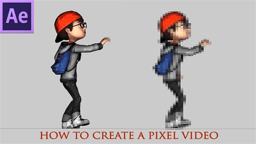 How to create a Pixel video from a normal video in After Effects - 42