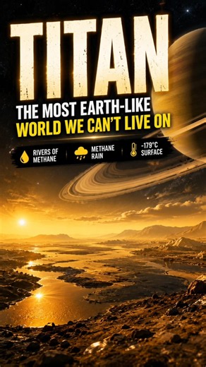 Titan | The Most Earth-Like World We Can't Live On 🪐#shorts