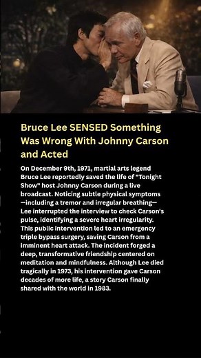 Bruce Lee SENSED Something Was Wrong With Johnny Carson and Acted
