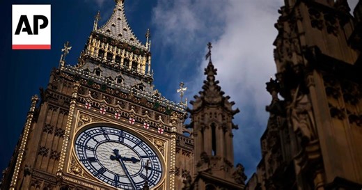 Big Ben, Britain's most famous clock, is ready to strike midnight on New Year's Eve