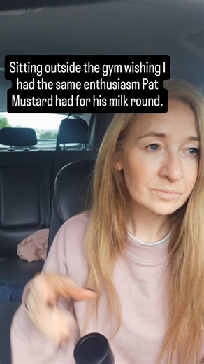 Ellen Doyle | Interiors on Instagram: "I genuinely don’t understand people who just… go into the gym. No internal negotiations. No staring at the steering wheel. No sudden urge to reorganise the glove compartment. I’ve been sitting here for ten minutes convincing myself that showing up is 80% of the work. Pat Mustard would’ve done the milk round twice by now. Right."
