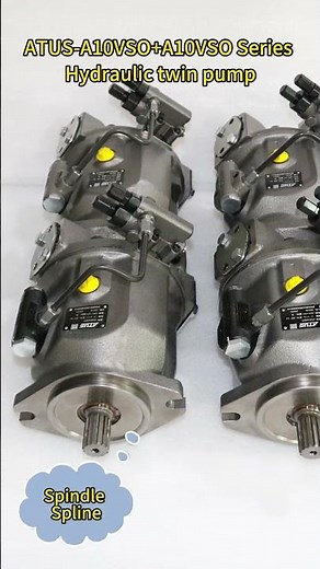 Hydraulic Piston pump ATUS-A10VSO+A10VSO Series Rexroth Hydraulic twin pump