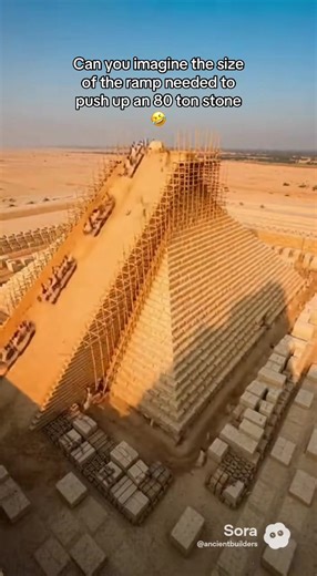 It would be a long damn ramp #ancient #builder #egypt #pyramid #ramp | Pyramid
