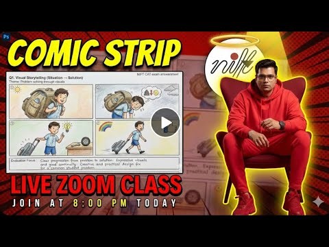 NIFT FREE LIVE ZOOM CLASS | Comic Strip