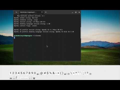 Running Blender on a Raspberry Pi 5 using FydeOS